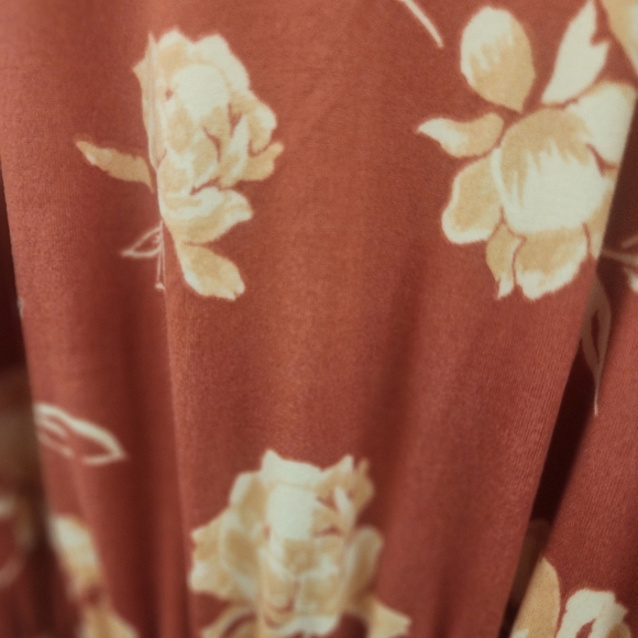 French Grey Floral Maxi Dress NWT size M - Picture 2 of 11